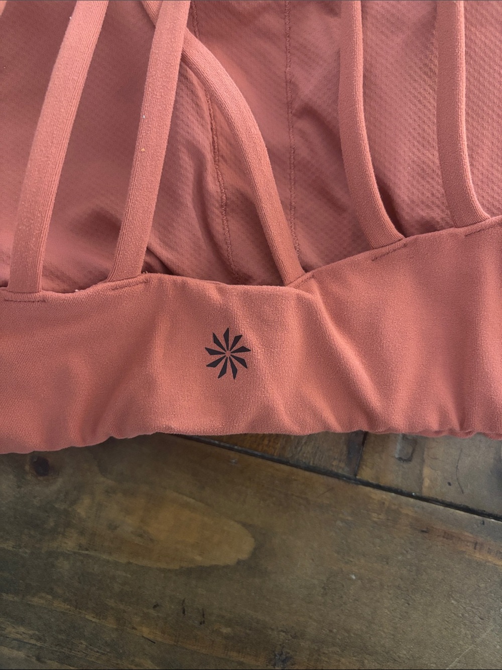 Athleta Strappy Sports Bra - Rust Pink Size M - Picture 6 of 6